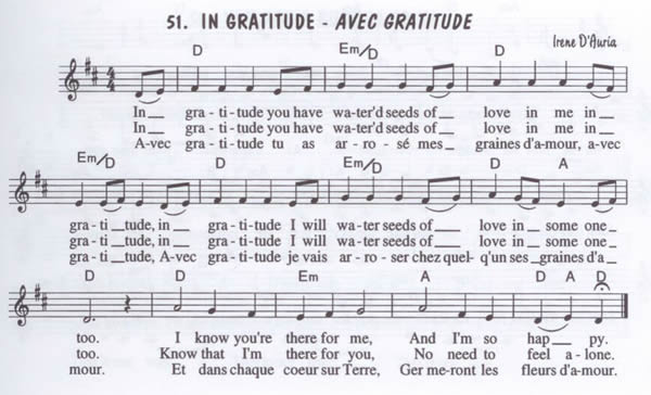 Avec gratitude