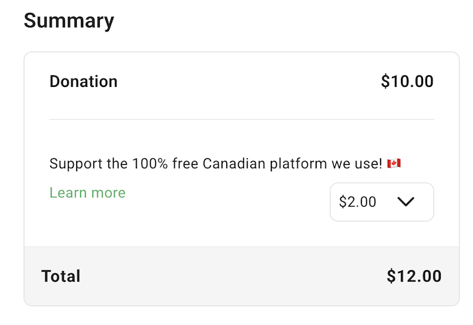 Summuray and donation to Zeffy